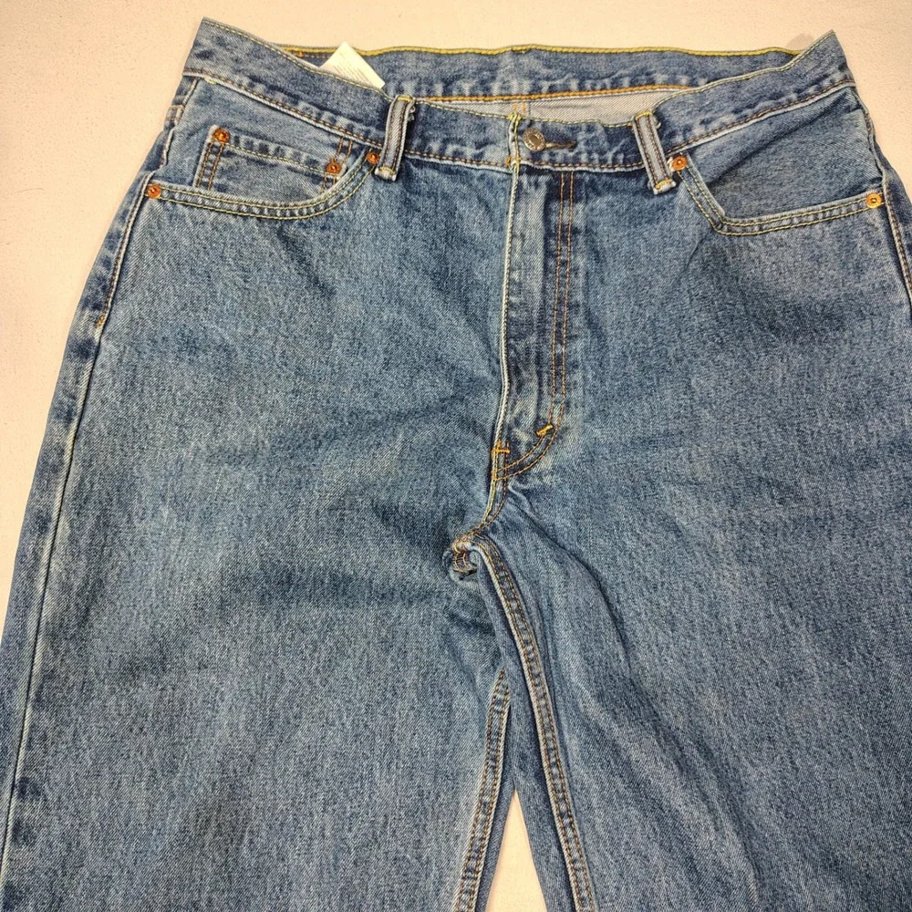 Levis 550 Jeans Mens Size 36x36 Medium Wash Relaxed Baggy Fit Denim Cotton 90s
